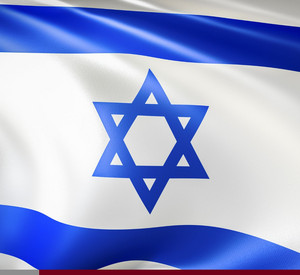 Symbolbild: Die israelische Flagge. 